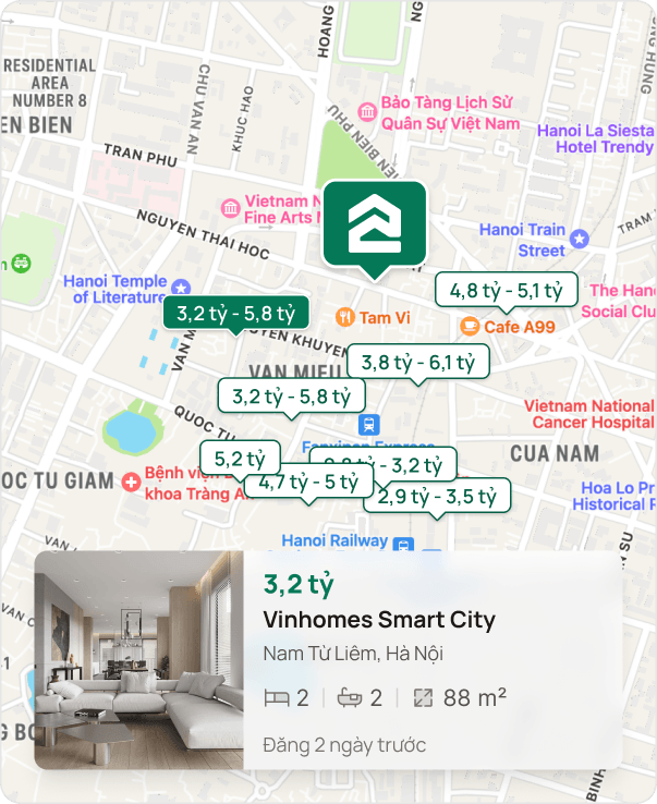 Hình ảnh Bản đồ chung cư