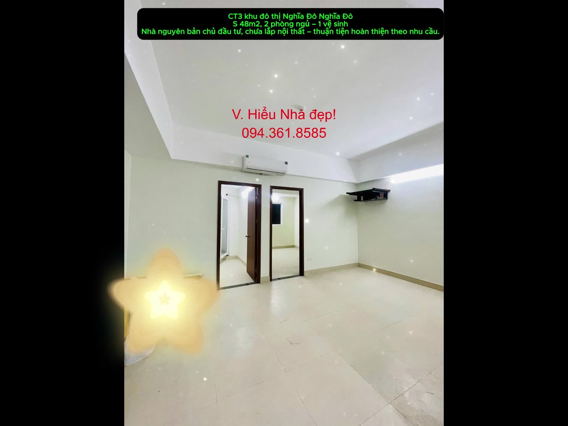 CĂN HỘ CT3 KĐT NGHĨA ĐÔ 2 phòng ngủ – 1 vệ sinh - ảnh 2